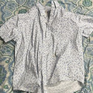 St. John's Bay Blue Floral Men's Shirt